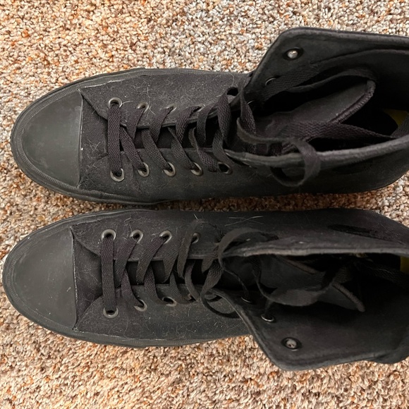 Black Converse High Top Chucks - Picture 2 of 5